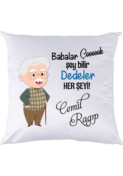 Dedeye Babalar Günü Hediye Seti - İsim Baskılı