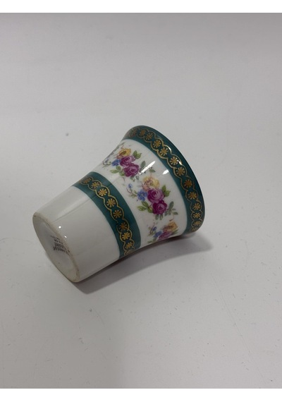 Couleuvre Limoges Çiçek Desenli Yeşil Mini Su Bardağı 5,5cm
