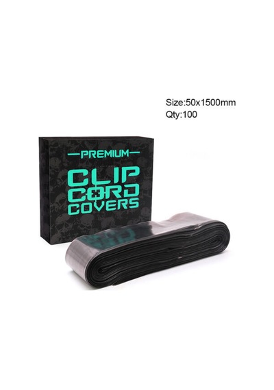 Clear Grey Clip Cord Sleeves 50 1500mm Premium Kablo Poşeti