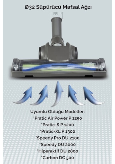 Aır Power Turbo Süpürücü Gövde Siyah