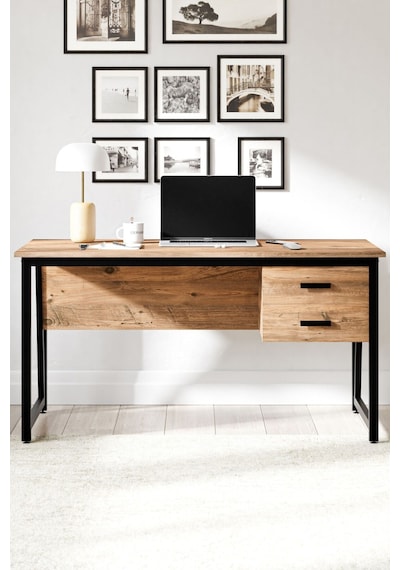 Ms2c Çalışma Masası, Ofis Masası - 70x140 Cm - Çam Ms2c - Çam