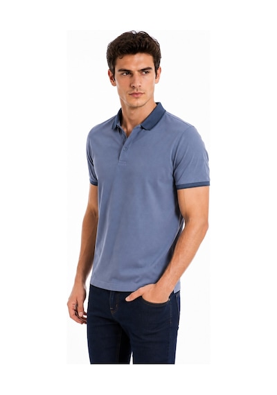 Baglan Erkek Polo Yaka Kısa Kollu Tişört Regular Kalıp T6092 Bgl-st05550 Mavi