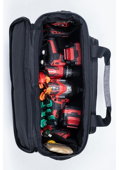 Tr Probag Profesyonel Su Geçirmez Alet Çantası, 63 Bölmeli, Gri-siyah, Omuz Askılı, 48x30x20 Cm, Usta Ve Teknisyen Genel