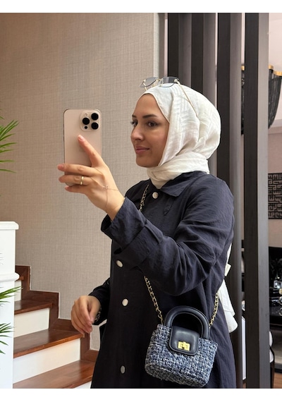 Esra Butik78 Siyah Renk Büyük Beden Uyumlu Yazlık Paraşüt Kumaş Tesettür Kap