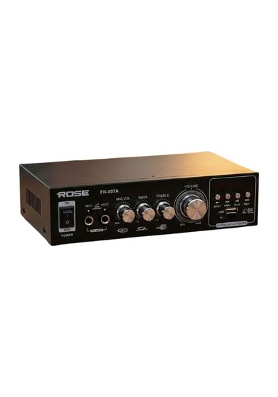 Rose Fr-007a 2x50 Watt Stereo Anfi 12v/220v Mp3, Bluetooth, Sd Kart 2 Mikrofon Girişli Kumandalı