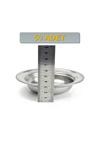 Binbir Trend 14 Cm Yanaklı Krom Çelik Çerez Ve Kahvaltılık Kasesi 160 Ml Meze, Bal-kaymak Kasesi -kase1410 50 Adet