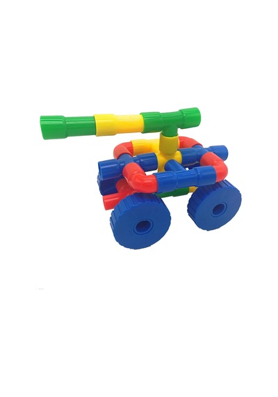 King Kids Tekerlekli Boru 72 Parça - Pe 7190