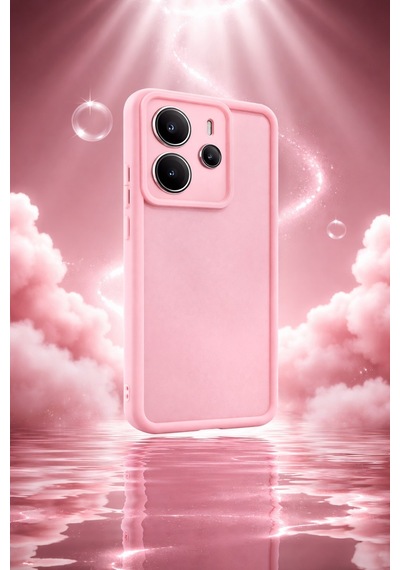 Mi Redmi Note 14 Uyumlu Kamera Çıkıntılı Mat Silikon Telefon Kılıfı Resimdeki