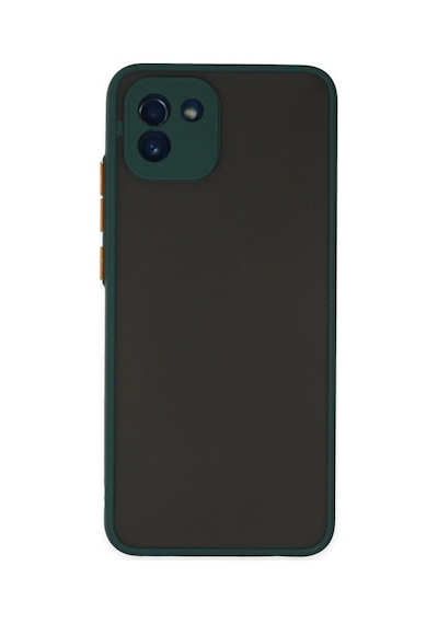 Samsung Galaxy Uyumlu A03 Kılıf Montreal Silikon Kapak - Yeşil İtdark28567
