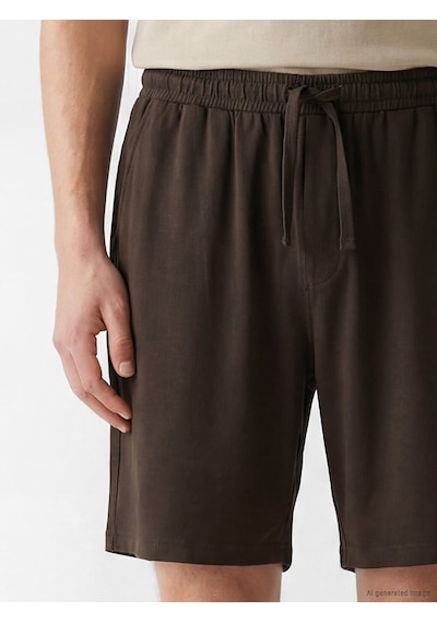 Lc Waikiki Lc Waıkıkı Kahverengi Slim Fit Erkek Şort