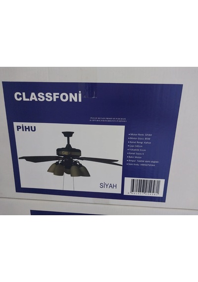 Classfoni Pihu Avizeli 142 Cm Tavan Vantilatörü