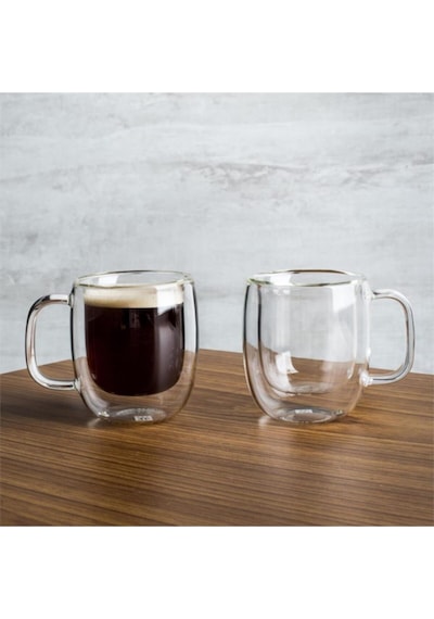Zwilling Çift Camlı Kulplu 2 Li Espresso Bardak Seti