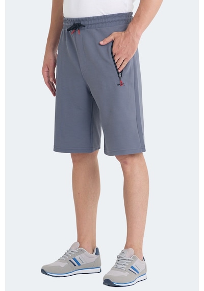 Slazenger Osaku 2 Li Set Erkek Şort Lacivert - Koyu Gri