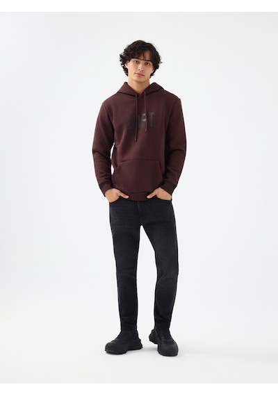 Regular Fit Erkek Sweatshirt Kahverengi