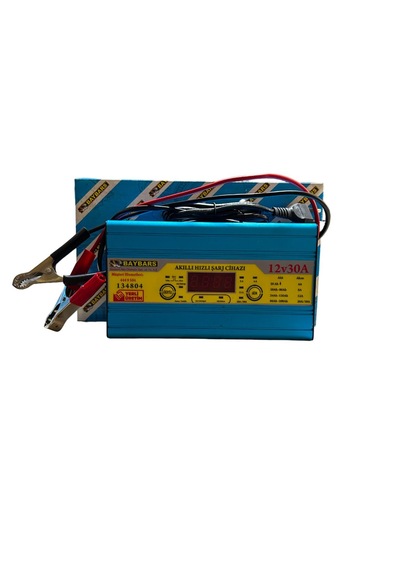 Baybars Akıllı Hızlı Akü Şarj Cihazı 12 Volt 30 Amper Dijital Akıllı Akü Şarj Cihazı