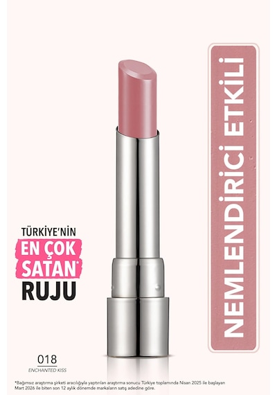 Flormar Sheer Up Yarı Transparan & Parlak Bitişli Nemlendirici Ruj 018 Enchanted Kiss