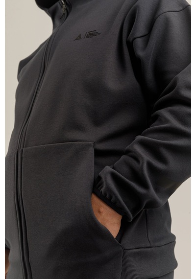 Airlife Clubby Ir Zone Tam Boy Fermuarlı Erkek Büyük Beden Kapüşonlu Sweatshirt Lacivert