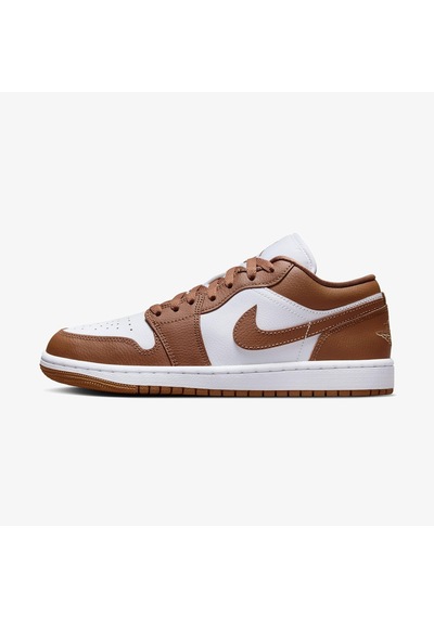 Nike Air Jordan 1 Low Unisex Basketbol Ayakkabısı Kahverengi - Beyaz