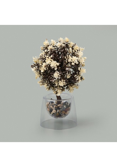 Dekor Yapay Top Ağaç - Asorti - 20x15 Cm Çok Renkli