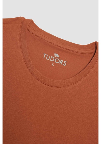 Tudors Erkek Slim Fit Dar Kesim %100 Organik Pamuk Yumuşak Dokulu Basic Tarçın Renk Bisiklet Yaka Tişört-31790-tarçın Tarçın Tudors Erkek Slim Fit Dar Kesim %100 Organik Pamuk Yumuşak Dokulu Basic Tarçın Renk Bisiklet Yaka Tişört-31790-tarçın Tarçın