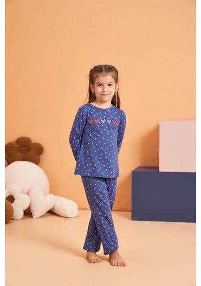 Modadua Pjs 28082 Çocuk Pijama Takım Mavi