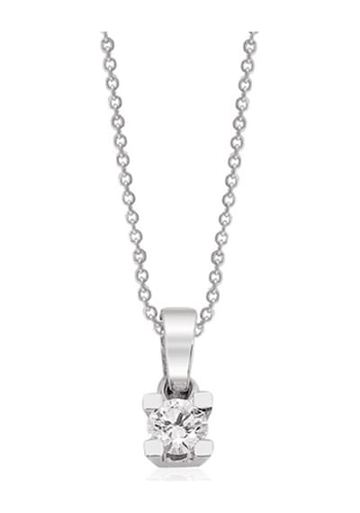 0.14 Ct Pırlanta Tektaş  Kolye