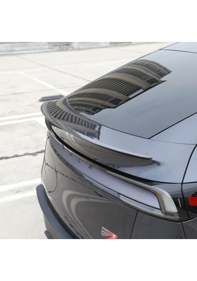 Tesla Juniper Arka Tampon Performance Tip Spoyleri Spoiler Parlak Karbon Kaplama Siyah