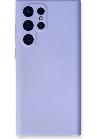 Samsung Uyumlu Galaxy S24 Ultra Kılıf Nano İçi Kadife Silikon Lila