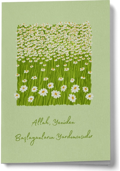 Allah Yeniden Başlayanların Yardımcısıdır Mini Defter Çok Renkli