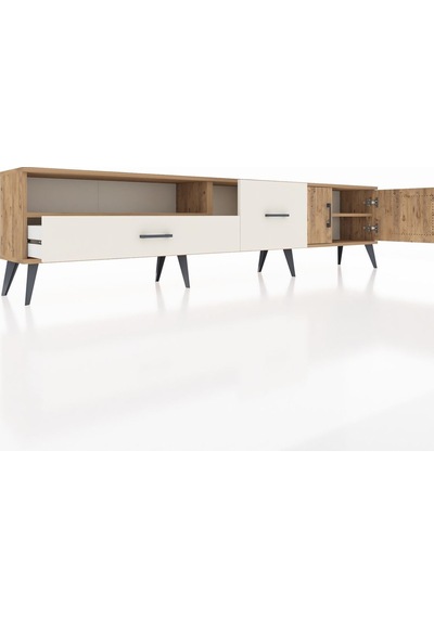 Arges Tv Ünitesi 2 Raflı 2 Çekmeceli 2 Kapaklı 220x30x51 Çam-çam/aytaşı Atlas Çam/aytası - Atlas Çam Arges Tv Ünitesi 2 Raflı 2 Çekmeceli 2 Kapaklı 220x30x51 Çam-çam/aytaşı Atlas Çam/aytası - Atlas Çam