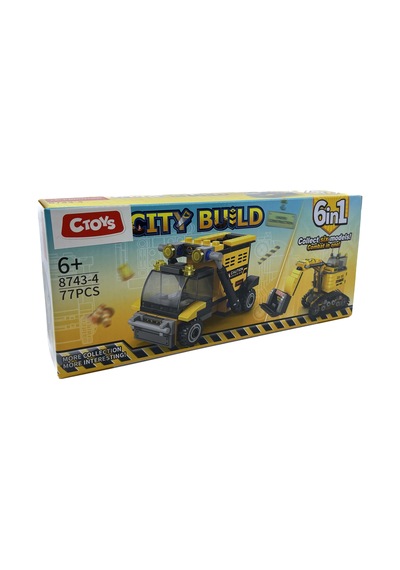 Lelebrother City Build İş Makinesi Seti Eğitici Blok Oyuncak No-4