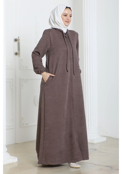 Şönil Kumaş Kışlık Comfort Ferace - Somon / F0506 Somon