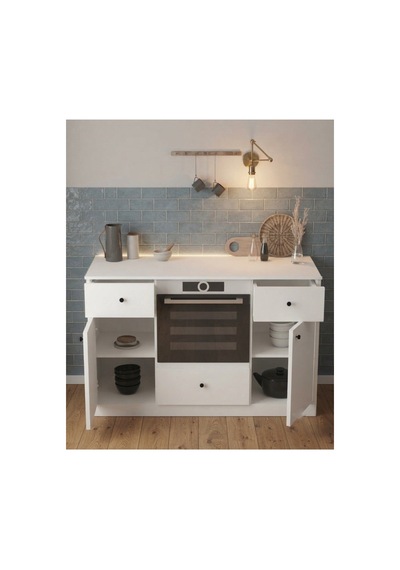 Lucy Ankastre Fırın Dolabı Mutfak Çekmeceli Çok Amaçlı Dolap Beyaz - 906377268 Beyaz Lucy Ankastre Fırın Dolabı Mutfak Çekmeceli Çok Amaçlı Dolap Beyaz - 906377268 Beyaz