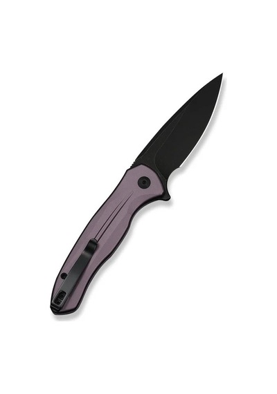 Civivi Button Lock Kitefin Purple Aluminum Handle Black Stonewashed 14c28n Blade Kamp Çakı Mor