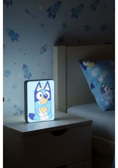 Bluey Tasarımlı Dekoratif Gece Lambası Çok Renkli