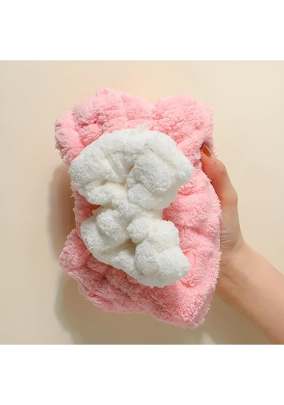Veraura Lifestyle Mikrofiber Örgü Saç Kurutma Bone Havlu Çok Renkli