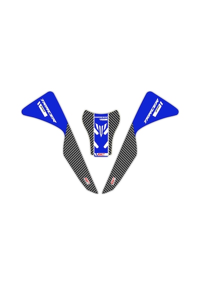 GP Kompozit Yamaha MT-07 Tracer 2020-2023 Uyumlu Tank Pad Seti Mavi