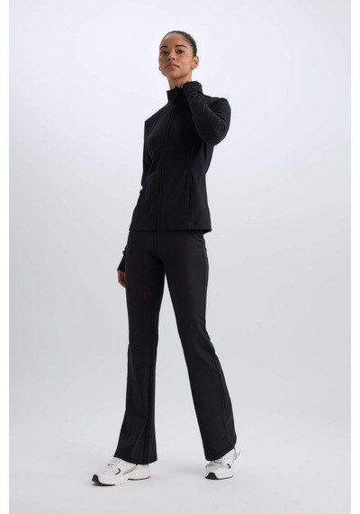 DeFactoFit Flare Fit İspanyol Paça Standart Boy Sporcu İnce Pantolon D7197AX25SPBK81