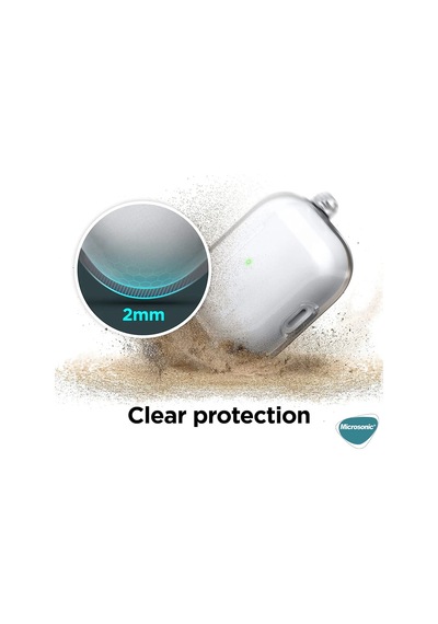 Microsonic Apple Uyumlu AirPods 4 Kılıf Transparent Clear Soft Şeffaf