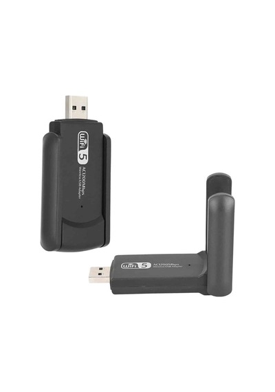 Mey İthalat Mbps Wifi Alıcı Kablosuz Wifi Adaptörü Çift Band Çift Antenli Yeni Nesil