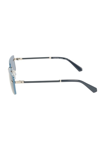Calvin Klein Jeans Ckj 25206s 044 61 Unisex Dikdörtgen Gümüş Metal Güneş Gözlüğü Gri