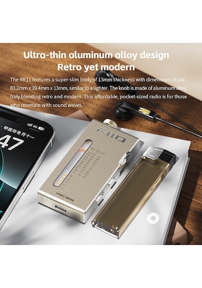 Rr11 Taşınabilir Stereo Radyo Alıcısı Gümüş