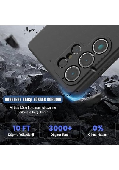 S25 Ultra İle Uyumlu Pu Deri Kılıf Içi Kadife Metal Çerçeve Darbeye Karşı Koruyan Ince Deri Hissi Galaxy S25 Ultr Diğer