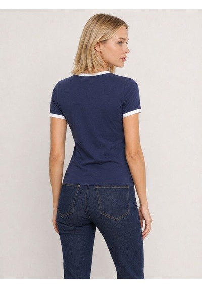 Loft Slim Fit Kadın Tshirt K.kol Lf2044188 Q1.v1 Lacivert