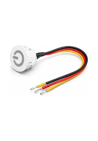 Powermaster Pm-30802 3.7-4.2v 10mm Kablolu Beyaz Led Dimmer Switch Buton