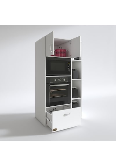 Kenzlife fırın dolabı makbule byz 180*90*56 mutfak çekmeceli ayak