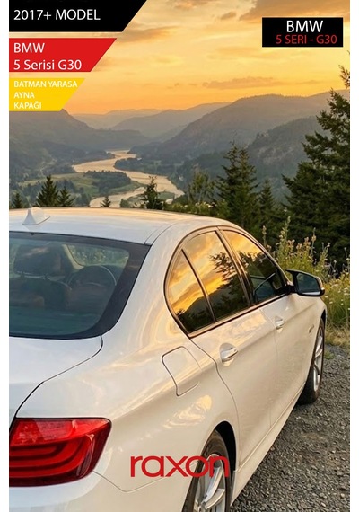 Bmw 5 Serisi G30 2017+ Batman & Yarasa Ayna Kapağı Parlak Piano Black Sport