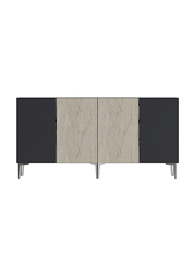 Ka1524ats Poli Konsol Ve Tv Sehpası Antrasit-traverten-silver 150cm Ka1524ats Poli Konsol Ve Tv Sehpası Antrasit-traverten-silver 150cm