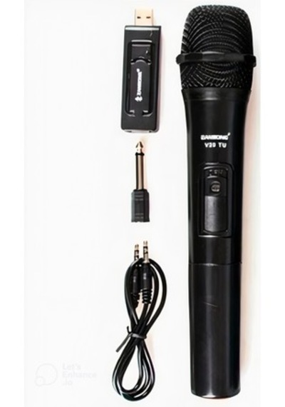 Hpytech Kablosuz El Mikrofonu + Usb Alıcı ,karaoke