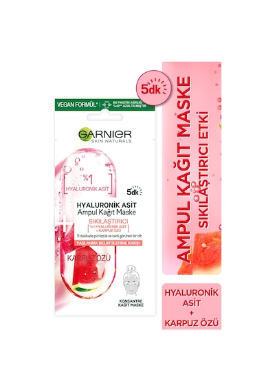 Garnier Hyaluronik Asit Sıkılaştırıcı Ampul Kağıt Maske 15 Gr